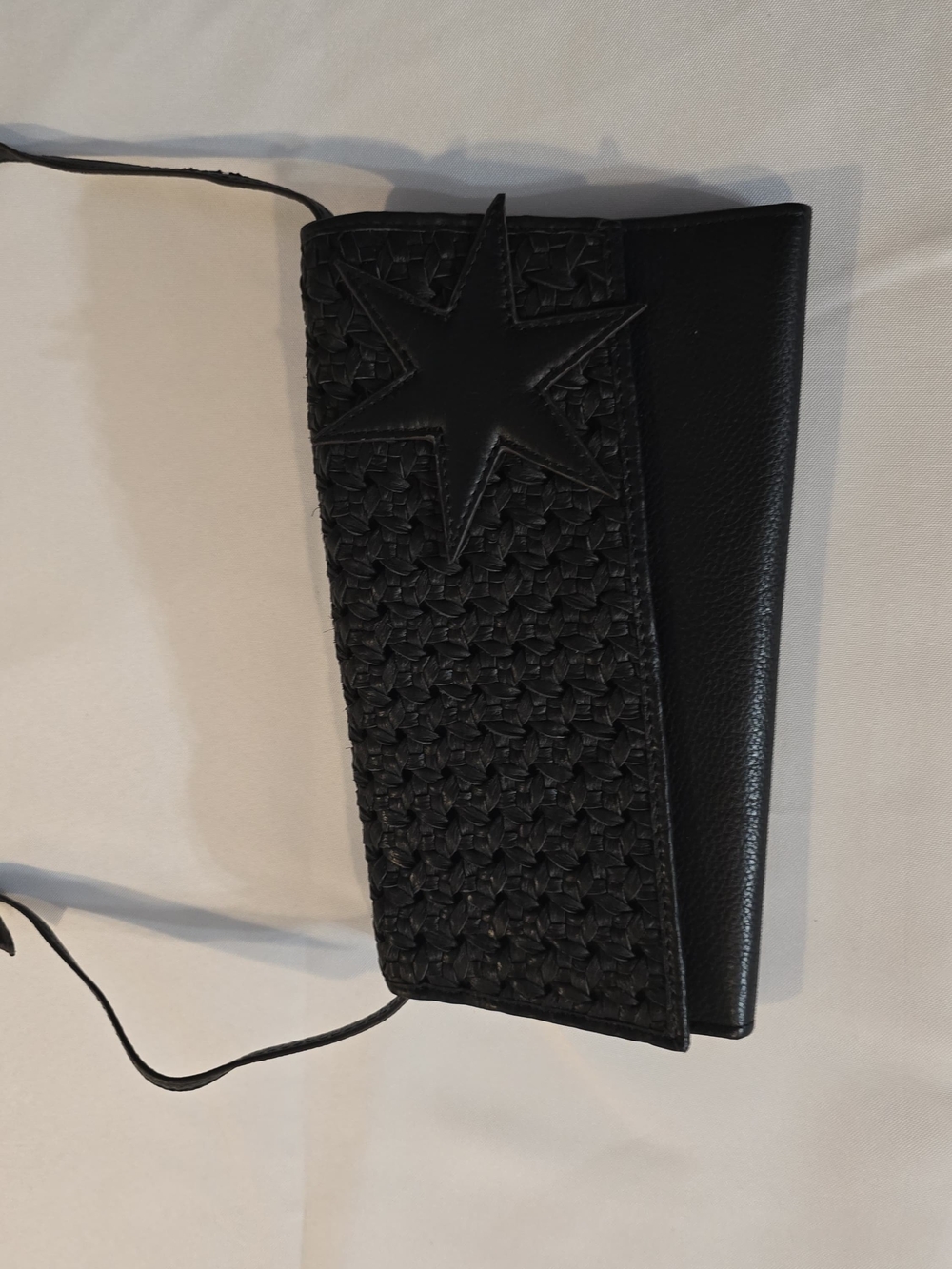 Desigual Black Woven Star Crossbody Bag